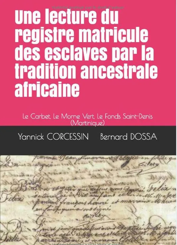 Couverture du livre Une lecture du registre matricule des esclaves